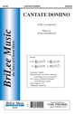 Cantate Domino SATB choral sheet music cover